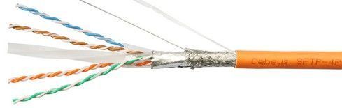 Кабель S/FTP 4 пары, кат. 6а, FR-PVC